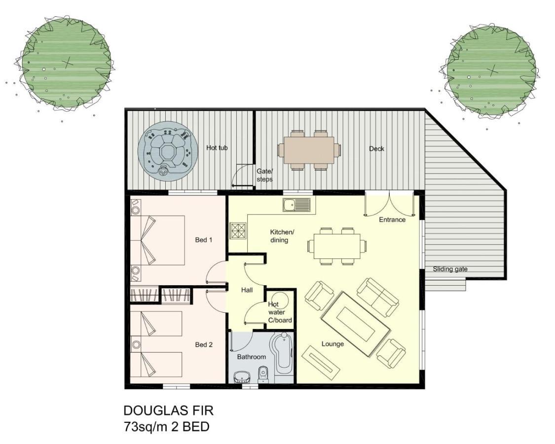 Douglas Fir Lodge With Hot Tub Near Cupar Fife Luthrie Zewnętrze zdjęcie